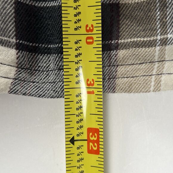 Marmot Sz Mens L Flannel Long-Sleeve Button-Down Casual Shirt Black Brown Plaid - Picture 14 of 15